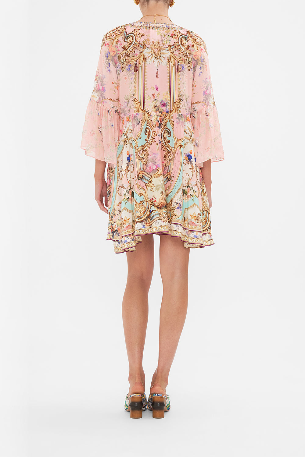 A-LINE RUFFLE SLEEVE DRESS LETTERS FROM THE PINK ROOM