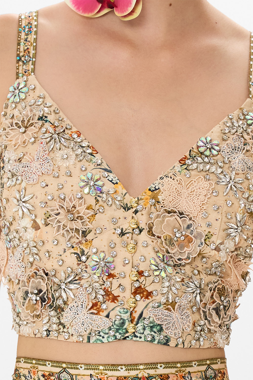 Camilla bralette in Rose Garden Revolution print