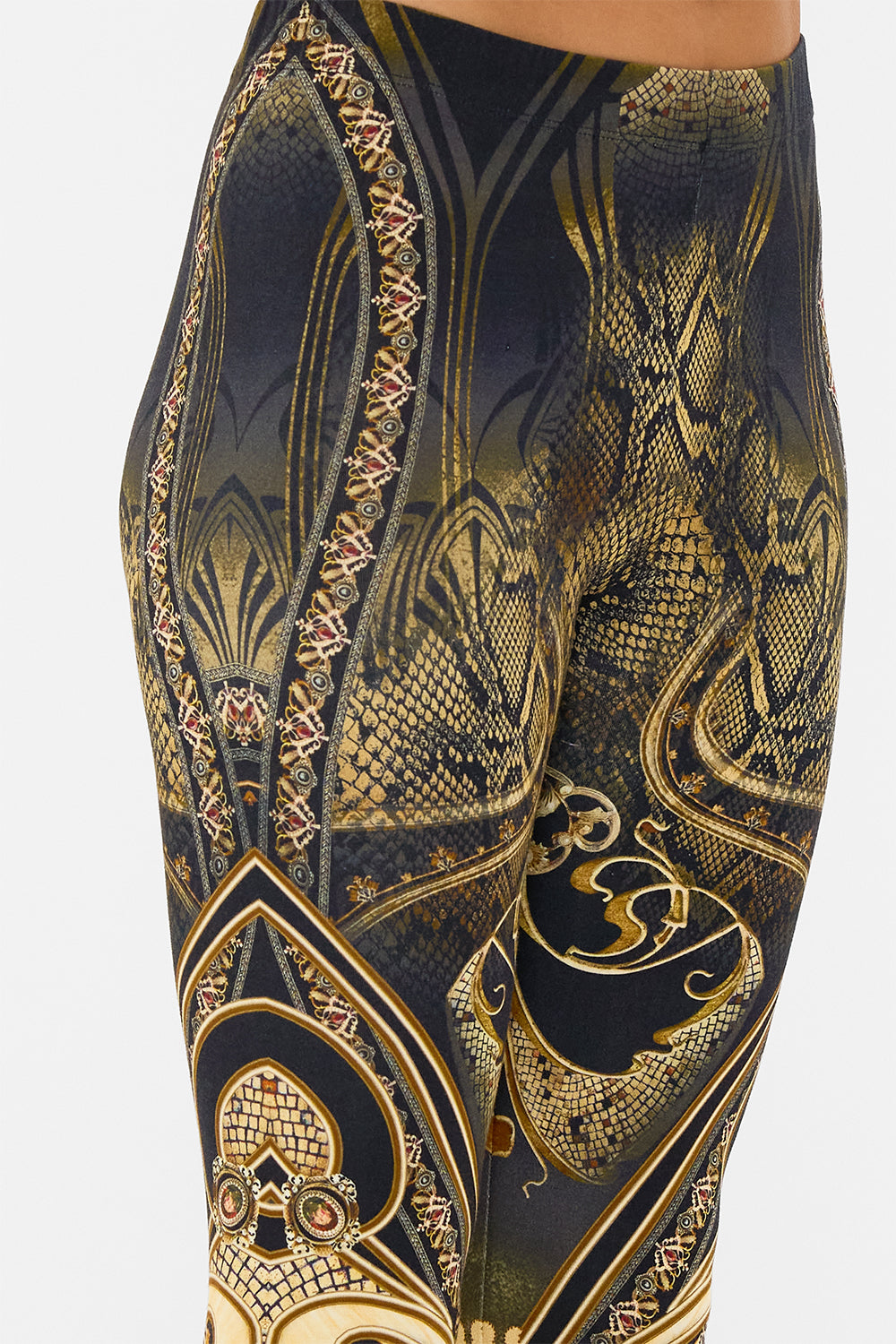 CAMILLA leggings in Nouveau Noir print