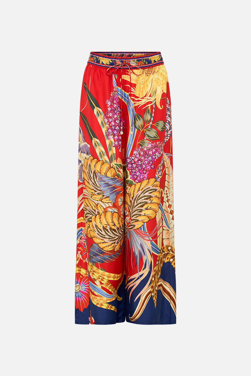 CAMILLA silk pants in Through Vincents Eyes print