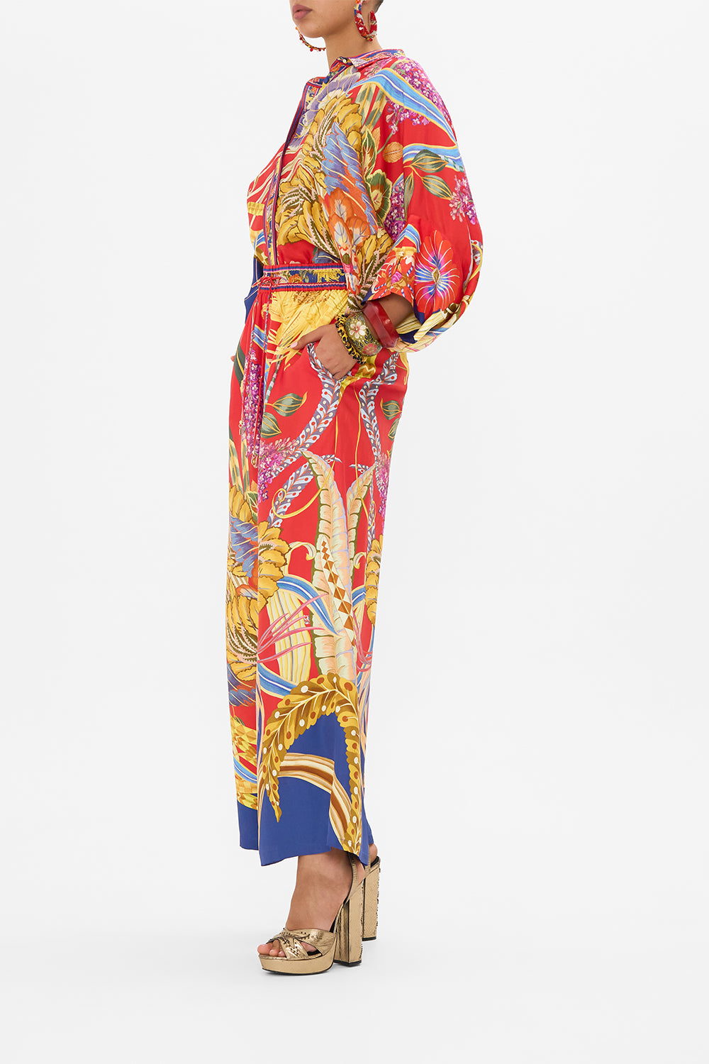 CAMILLA silk pants in Through Vincents Eyes print