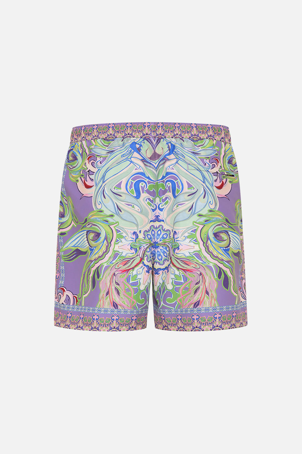 Hotel Franks By CAMILLA mens purple boardshorts in Amsterdam Jewel print