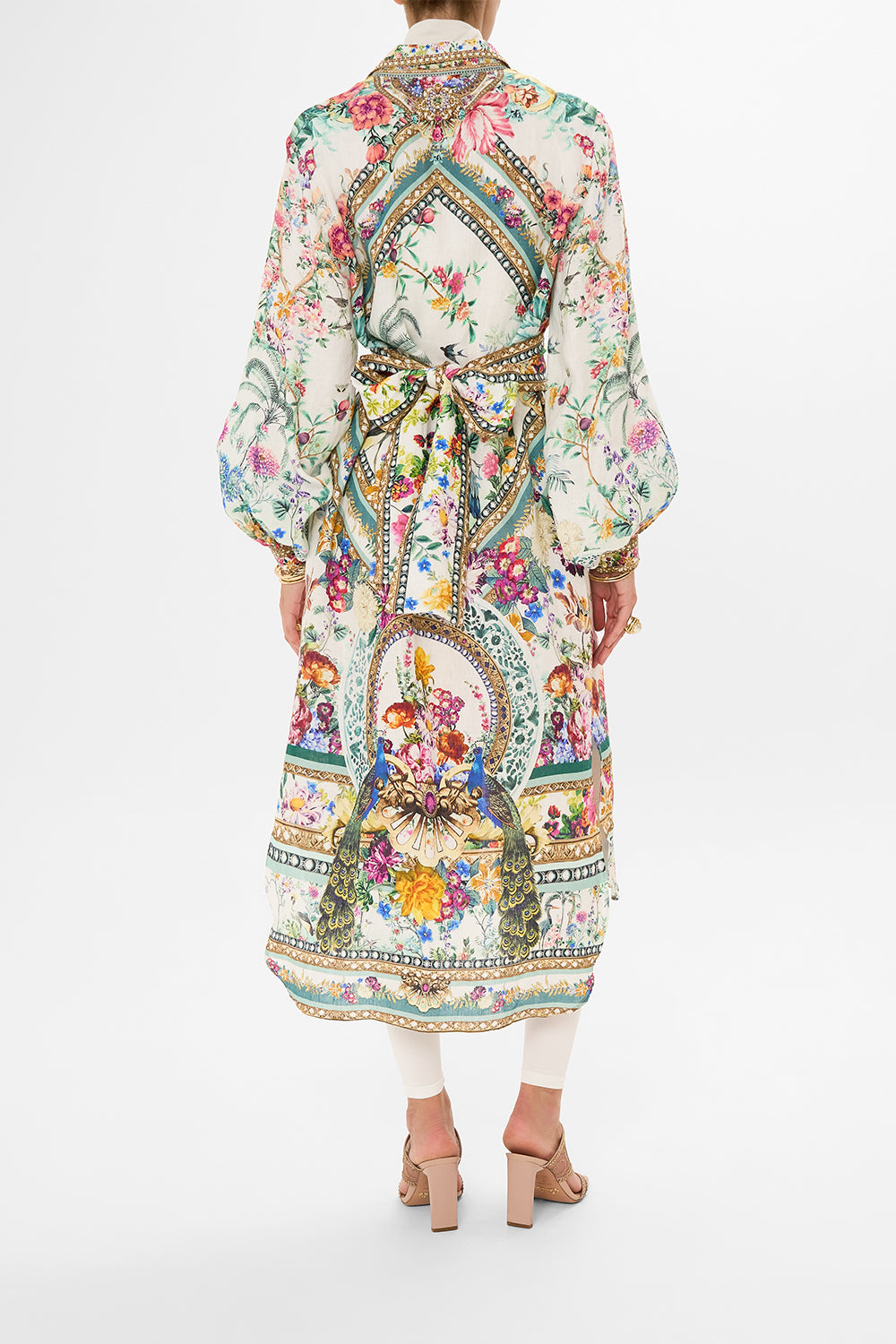 CAMILLA mini dress in Plumes and Parterres print