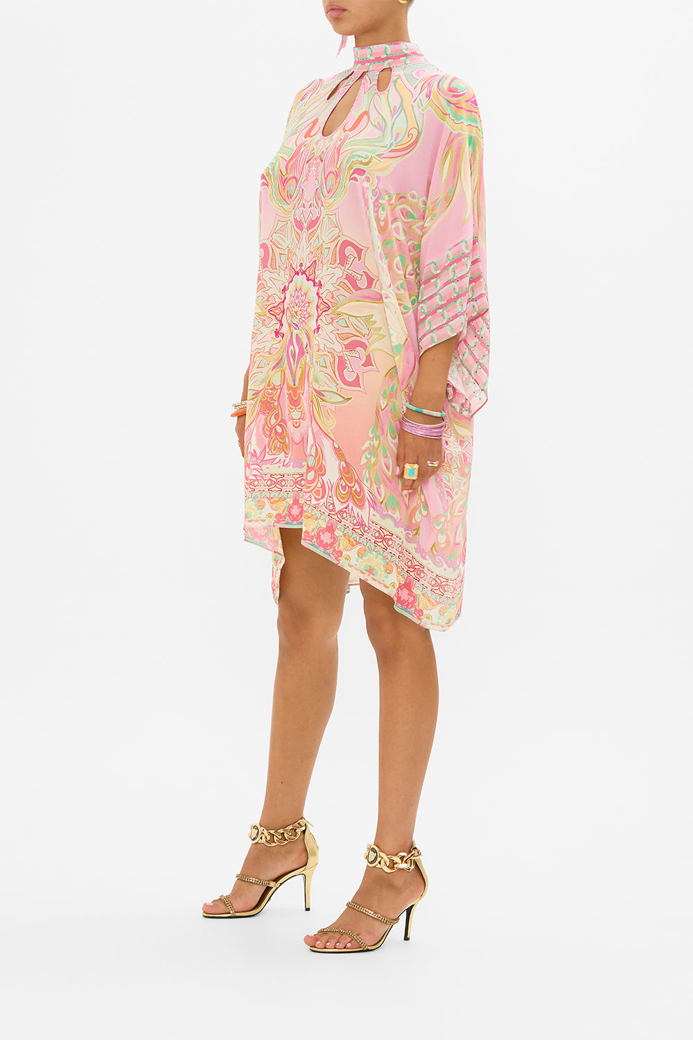 CAMILLA silk kaftan in Tea With Tuchinski print