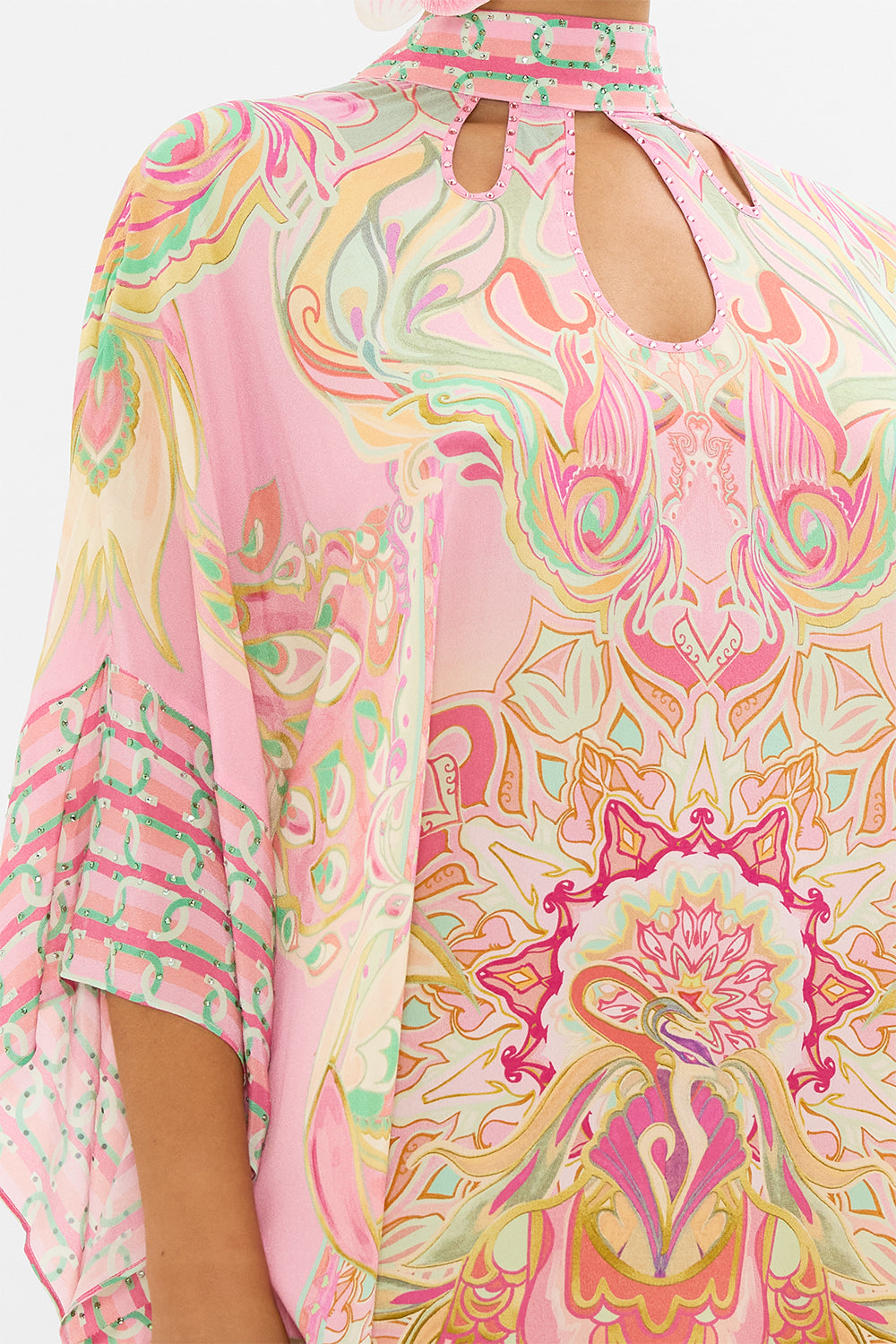 CAMILLA silk kaftan in Tea With Tuchinski print