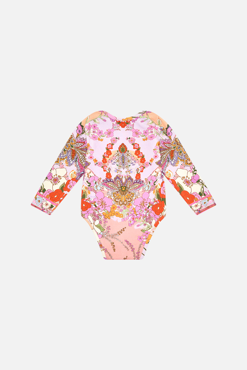 Milla by CAMILLA pink floral print babies bodysuit in Clever Clogs print