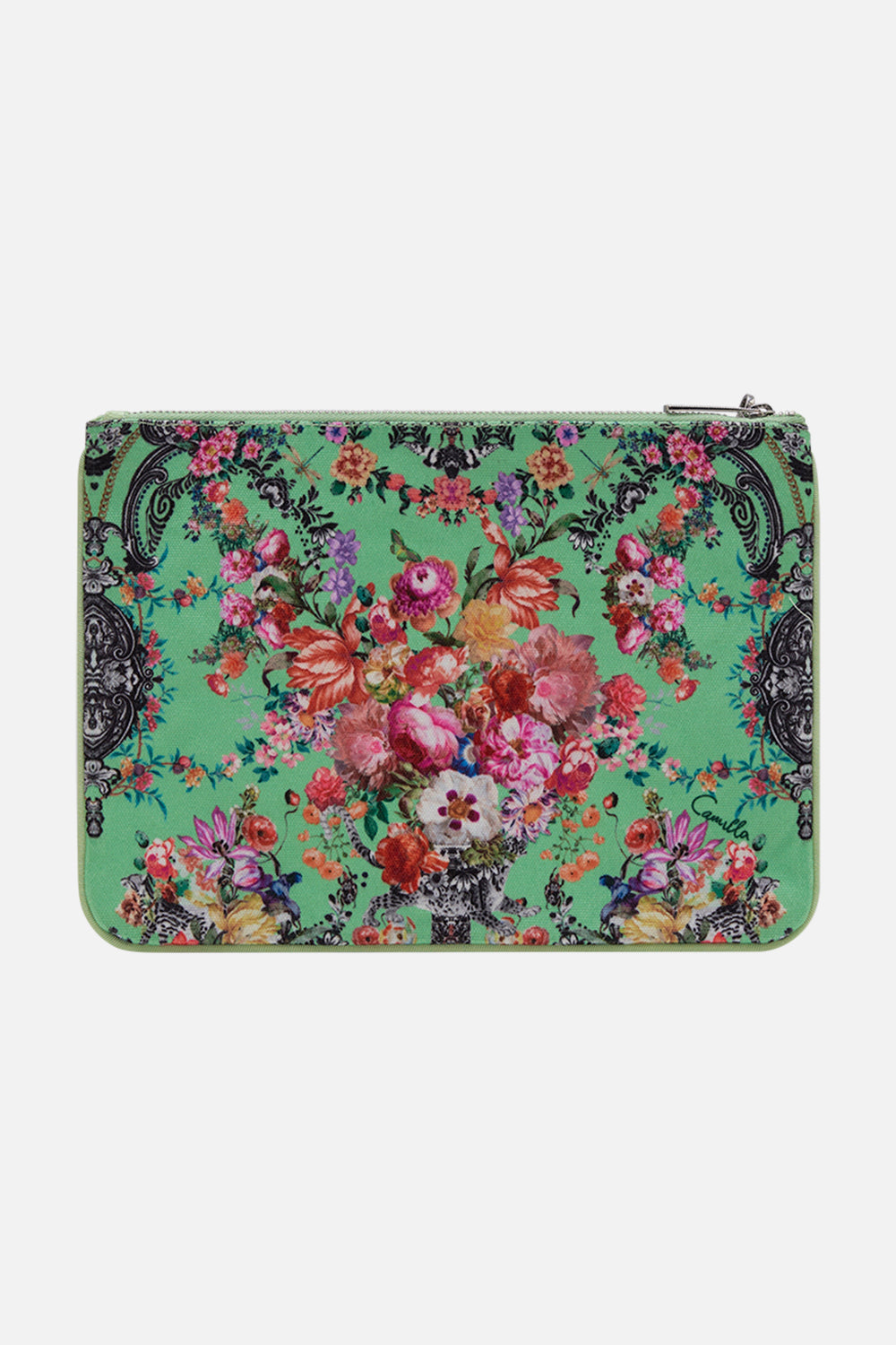 CAMILLA designer clutch bag in Porcelain Dream priint