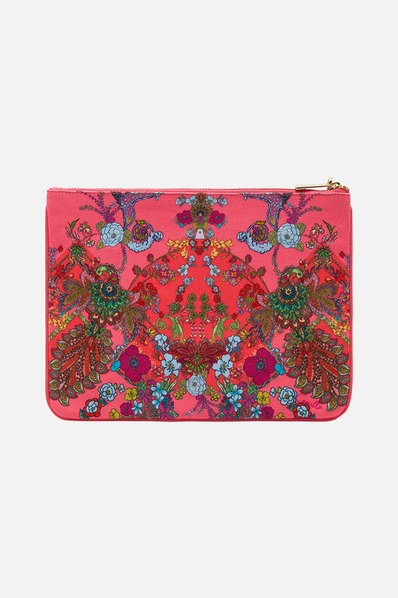 SMALL CANVAS CLUTCH WILDCAT SOIREE