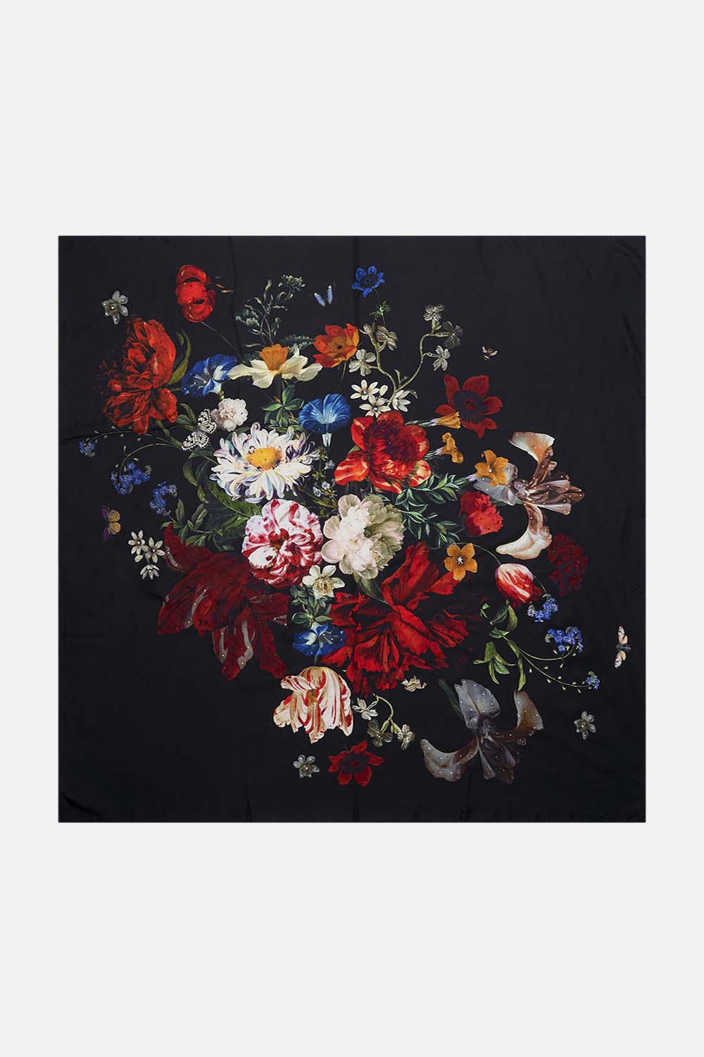 CAMILLA silk scarf in A Still Life print