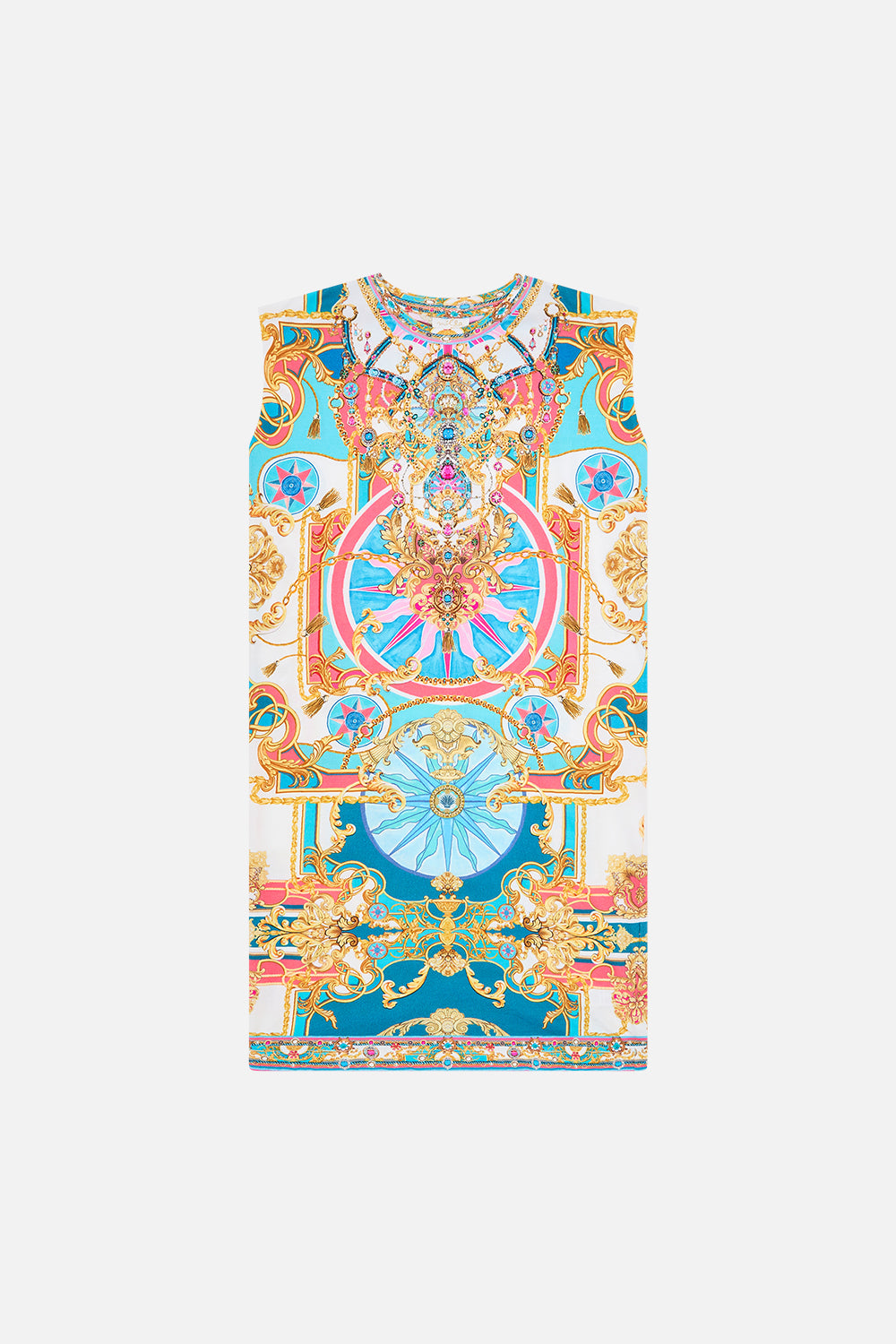 Product view of Milla By CAMILLA kids t shirt dress in Sail Away With Me print