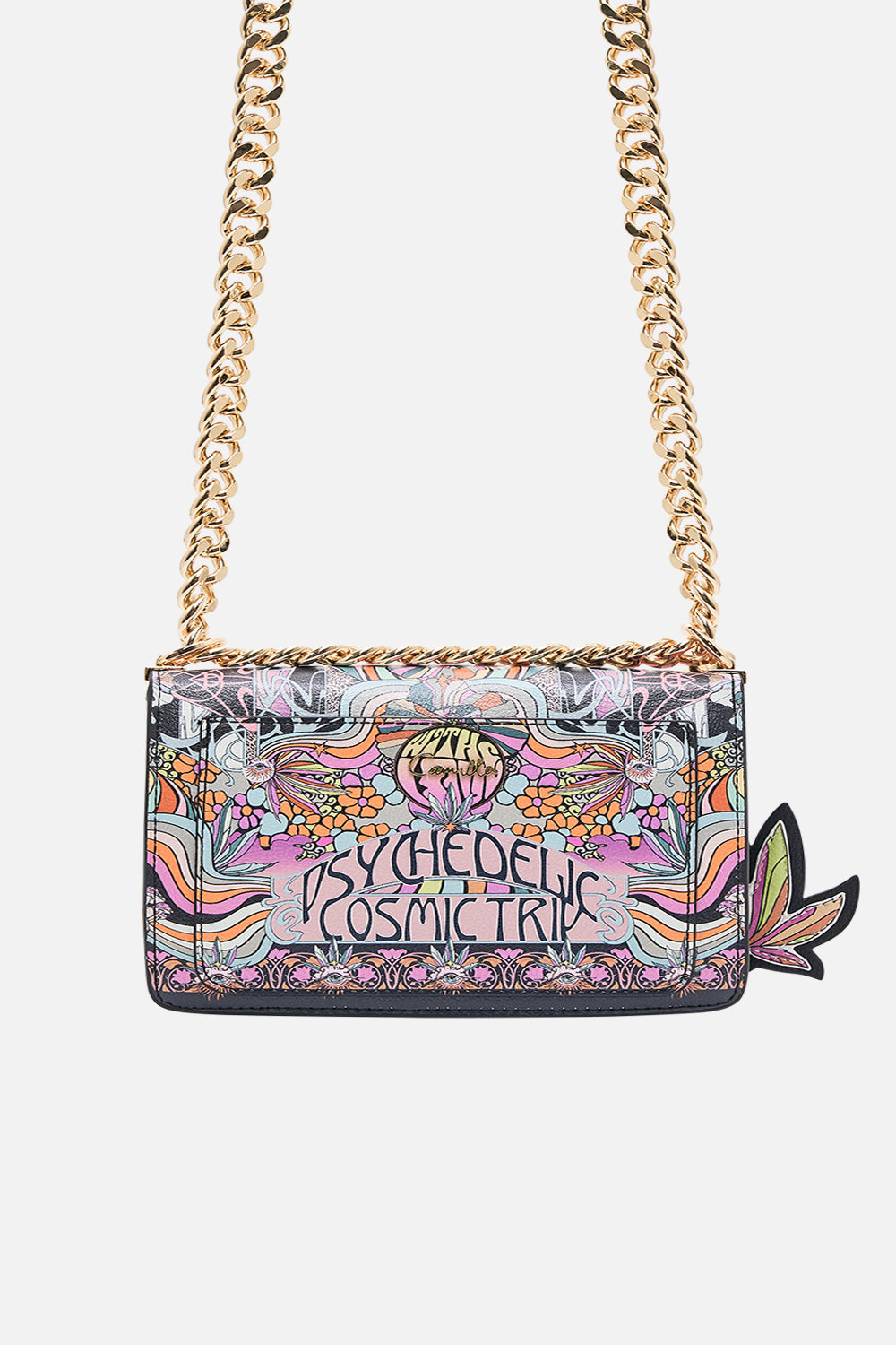 CAMILLA cross body bag in Day Trippin print