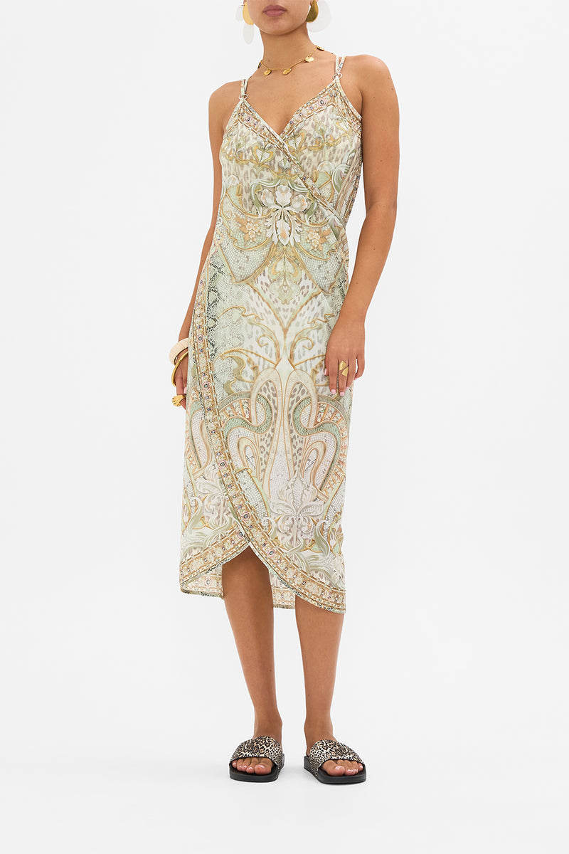 SARONG WITH STRAPS AND TRIM DETAIL HEART OF A DRAGON