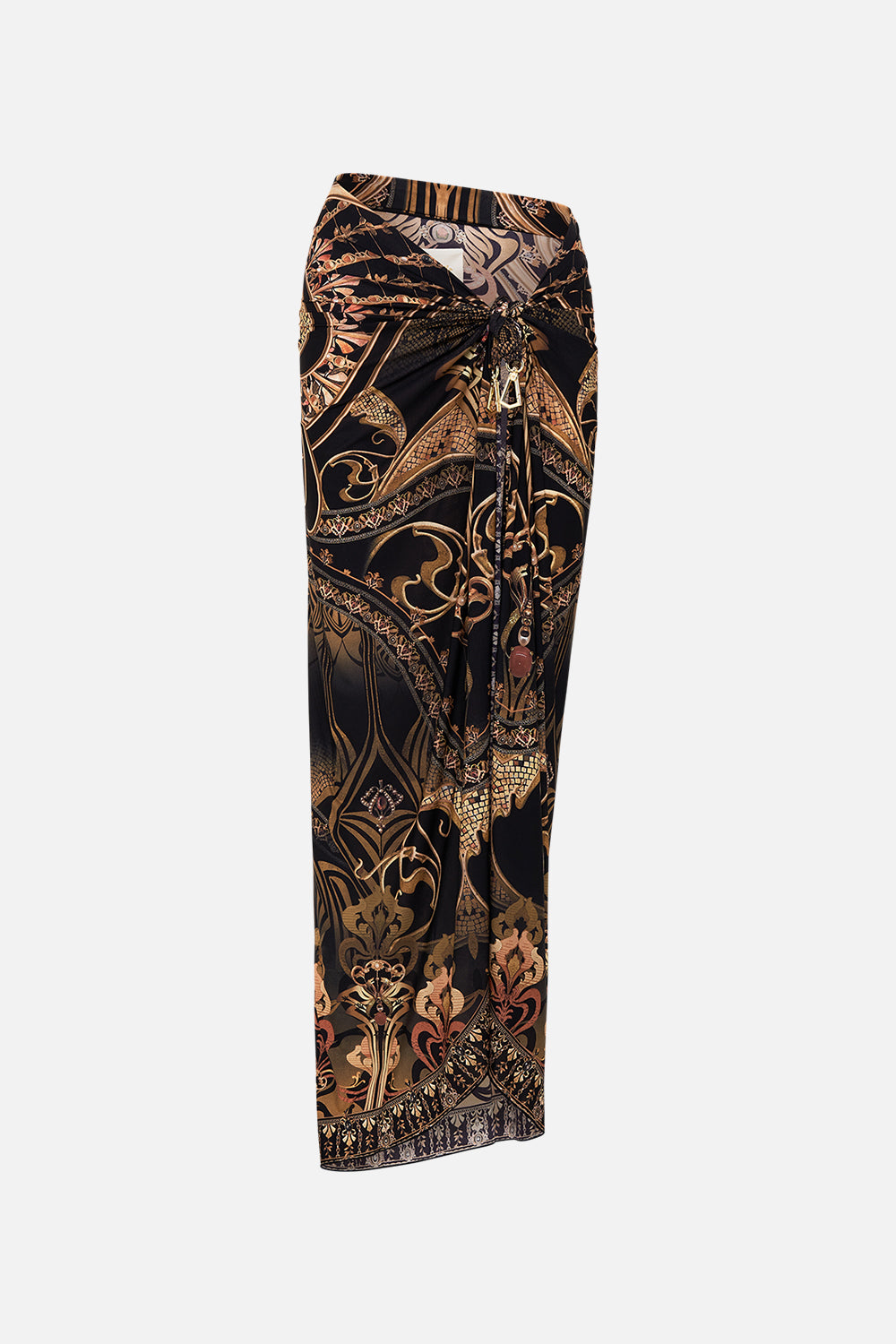 CAMILLA resortwear sarong in Nouveau Noir print