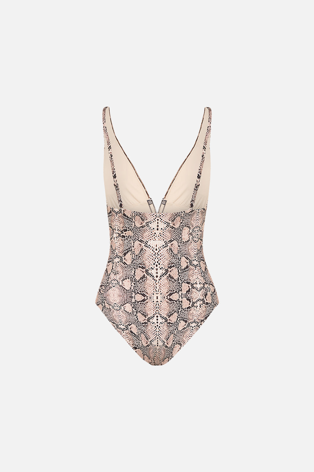 CAMILLA resortwear onepiece swimsuit in Looking Glass Houses print