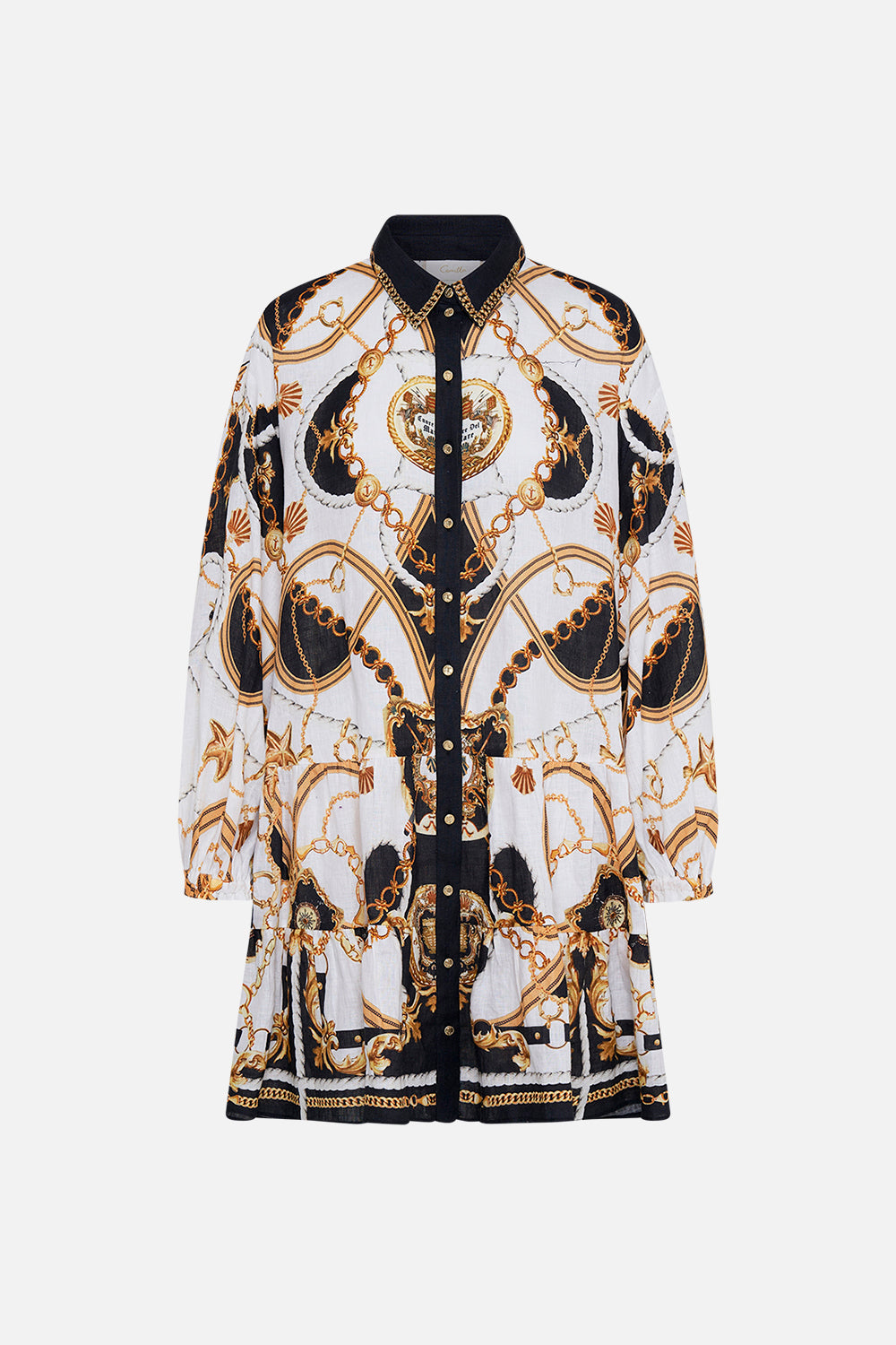 Product view of CAMILLA shirtdress in Sea Charm Print