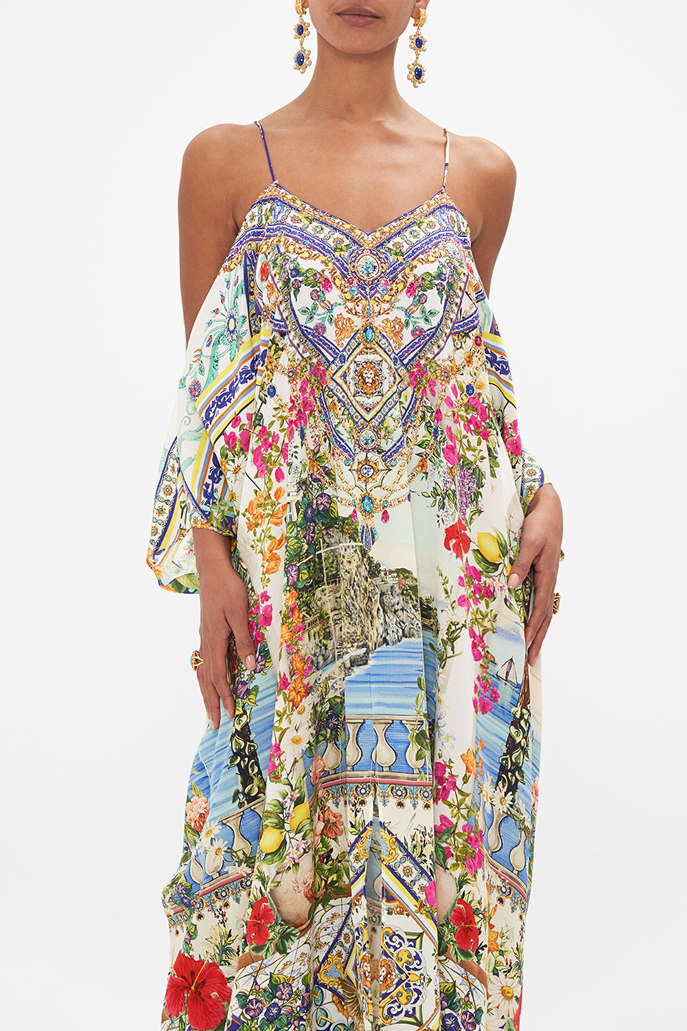 SHOESTRING STRAP KAFTAN AMALFI AMORE