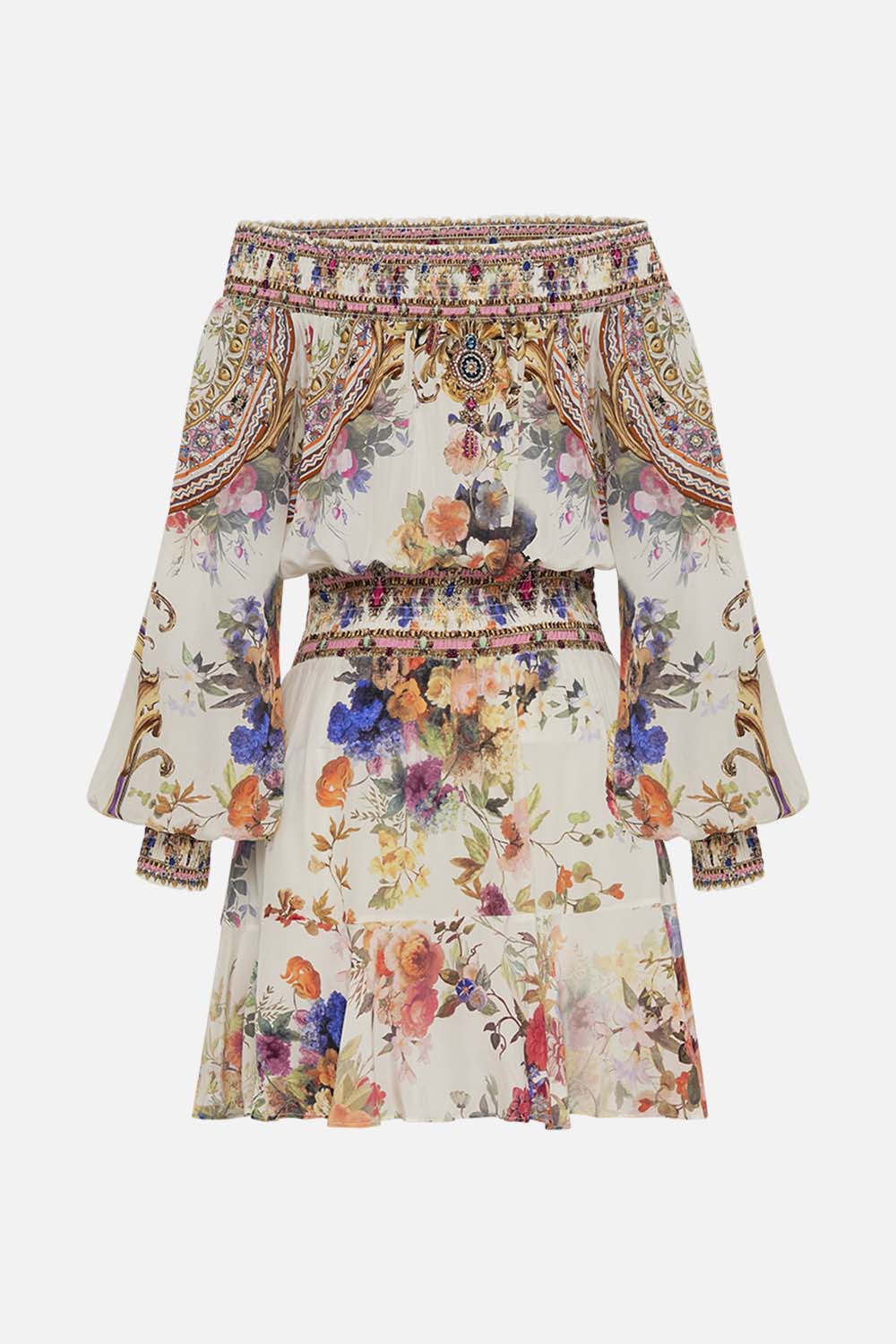 OFF SHOULDER SHORT DRESS FRIENDS WITH FRESCOS