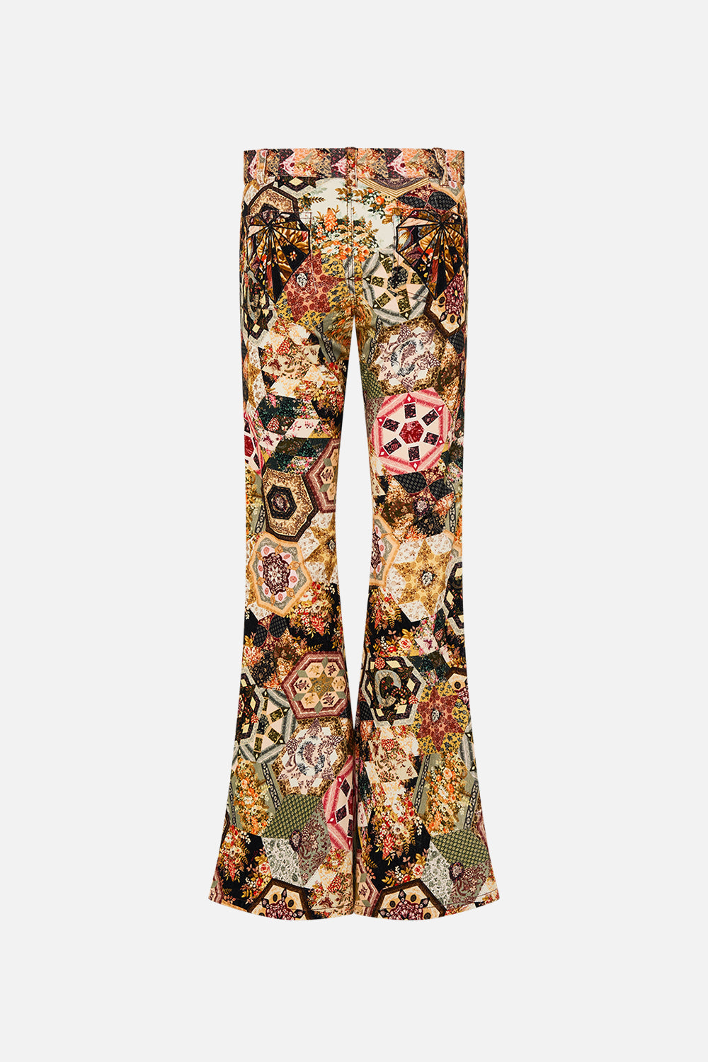 CAMILLA Floral Eyelet Front Pant in Stitched in Time