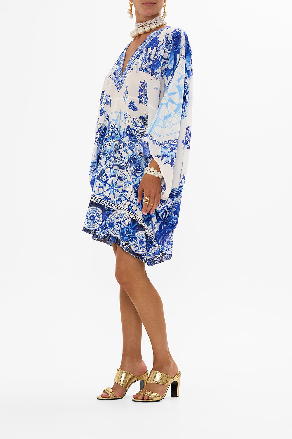 T SHAPE SHORT KAFTAN IMMORTAL INK