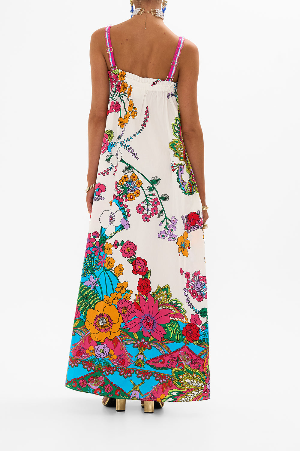 WIDE STRAP SUNDRESS COSMIC PRAIRIE