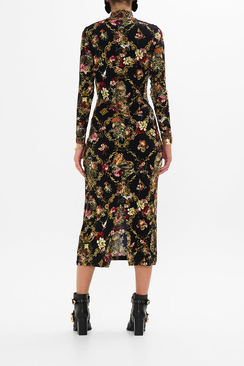 Turtleneck jersey dress main image 1