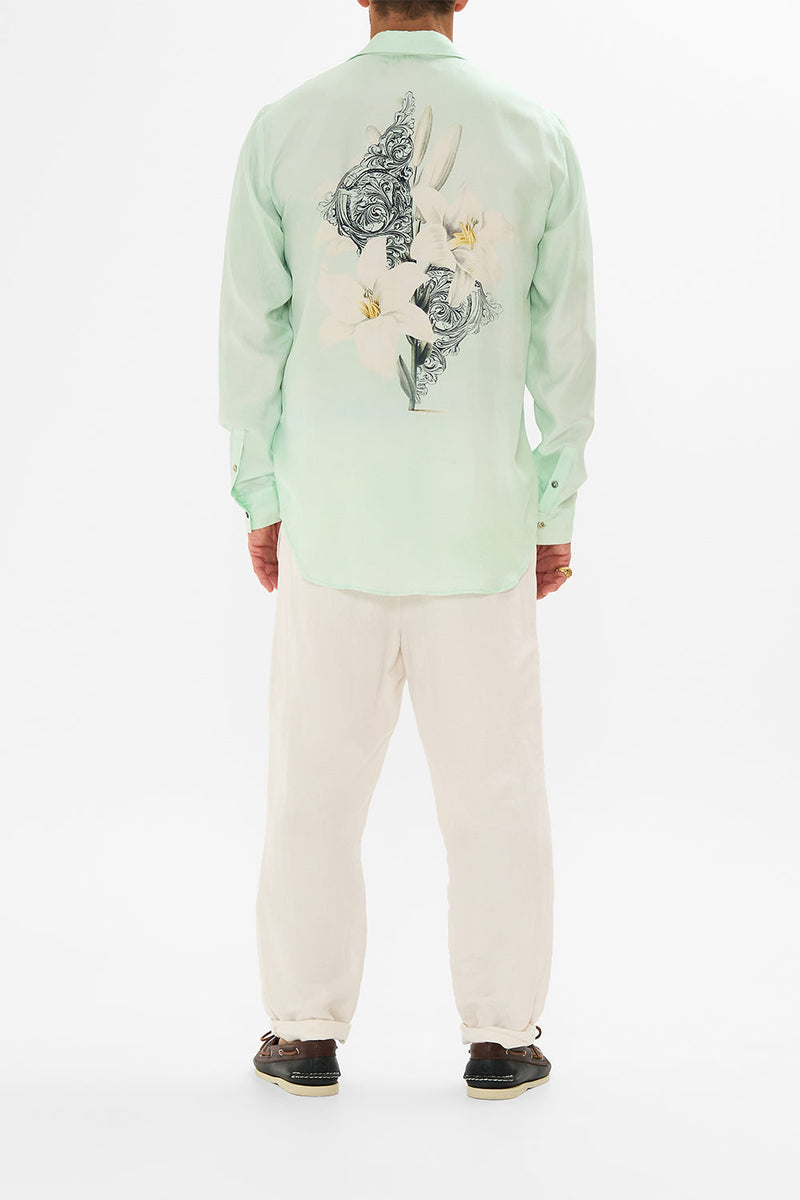 LONG SLEEVE HIDDEN PLACKET SHIRT SONG OF SAINT ANTHONY