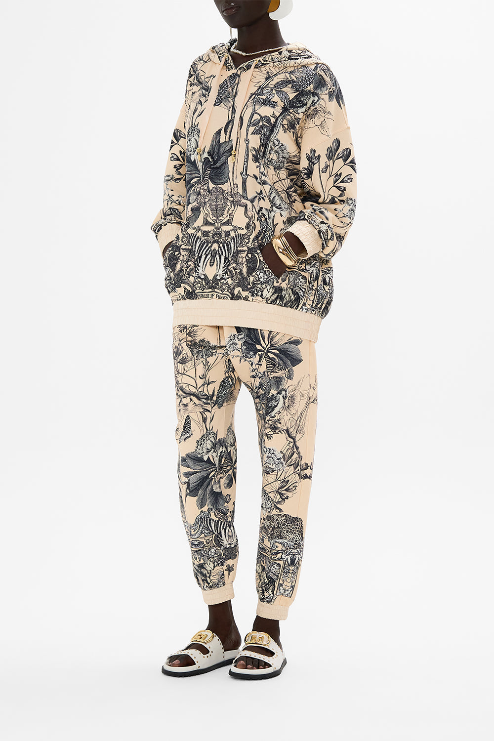 CAMILLA oversized hoodie in Etched Into Eternity print