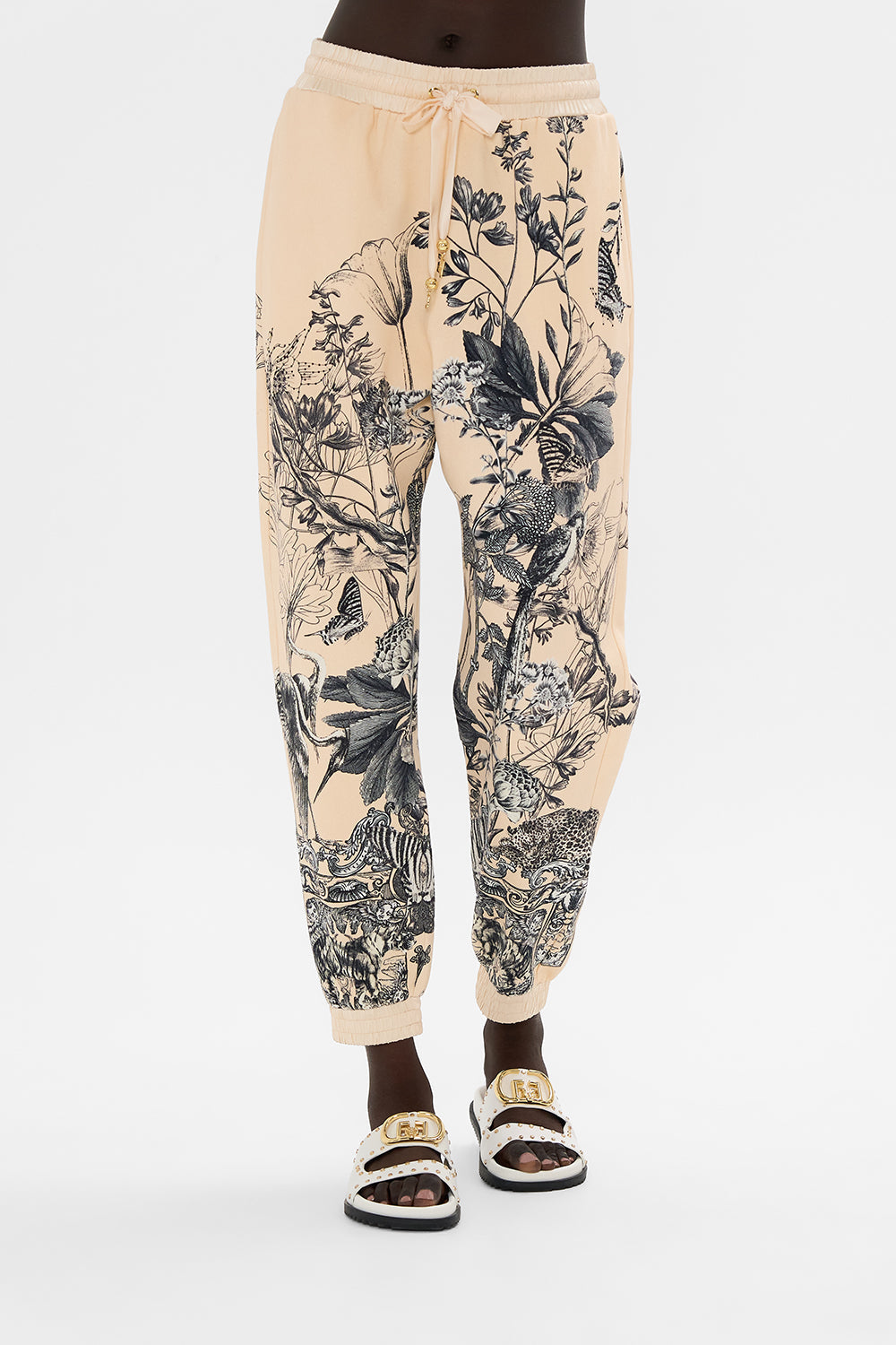 CAMILLA multi luxury track pants in Etched Into Eternity print