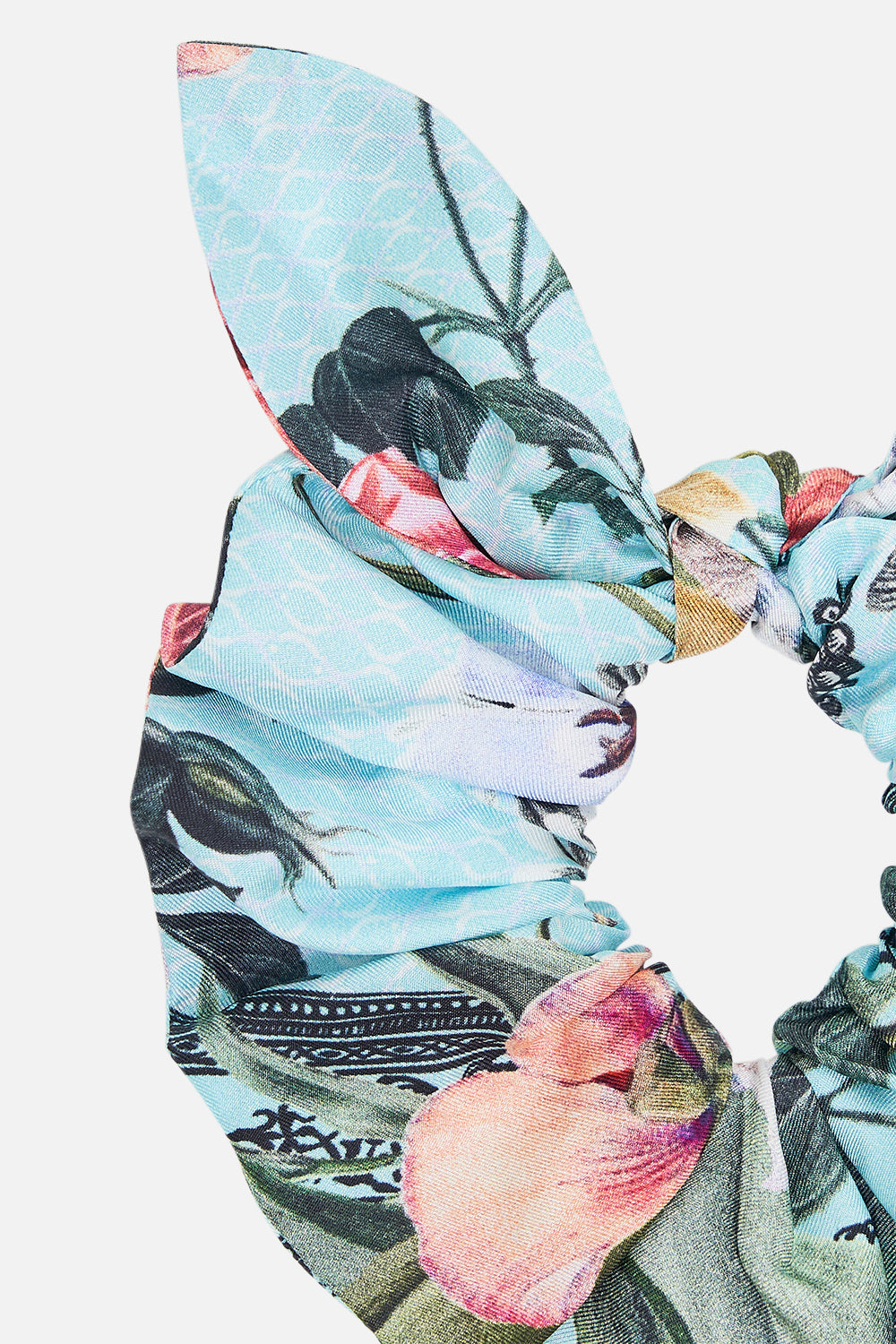 CAMILLA floral scrunchie in Petal Promise Land