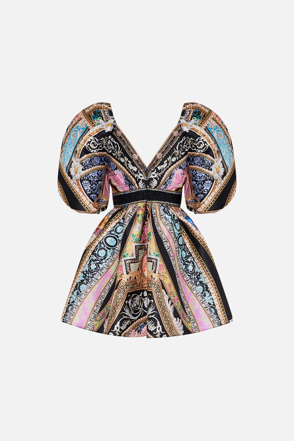 PUFF SLEEVE MINI DRESS FLORENCE FIELD DAY