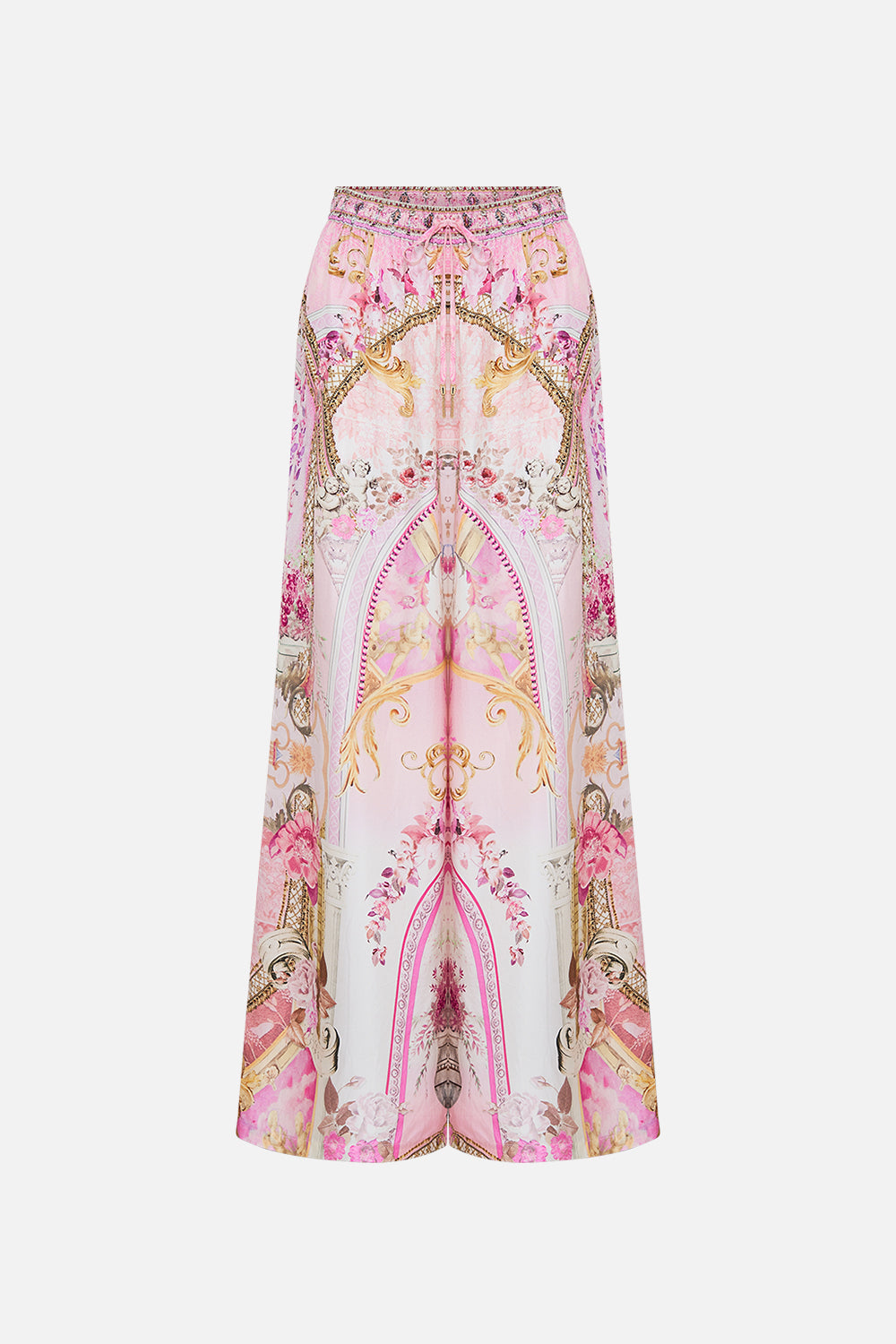 CAMILLA silk lounge pant in Feeling Fresco print