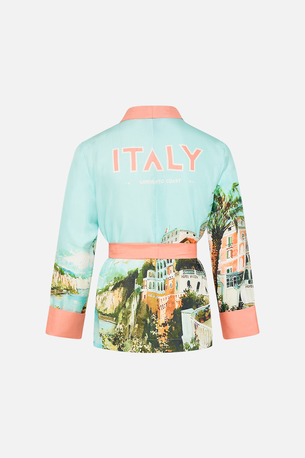 Hotel Franks by CAMILLA mens robe in From Sorrento With Love print