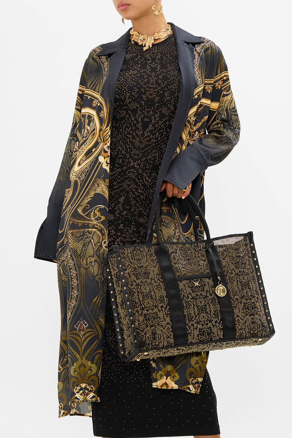 CAMILA black tote bag