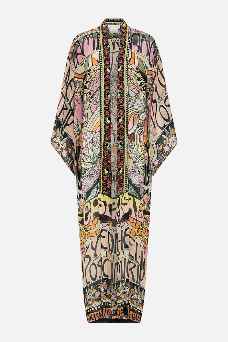 KIMONO LAYER WITH COLLAR PEACE BE WITH YOU
