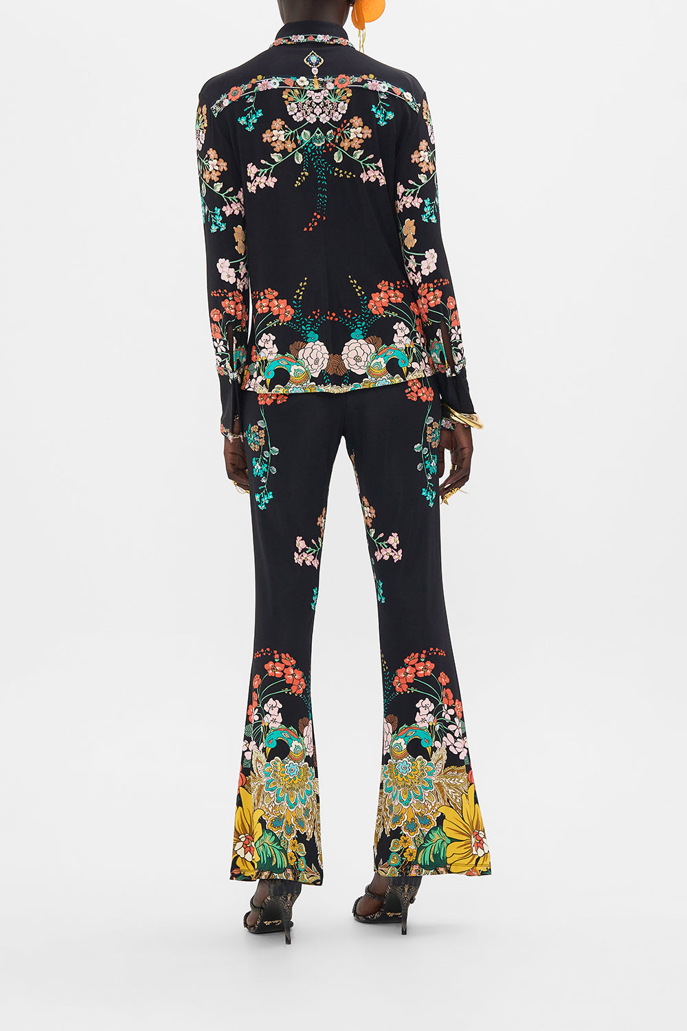 CAMILLA jersey shirt in We Wore Folklore print