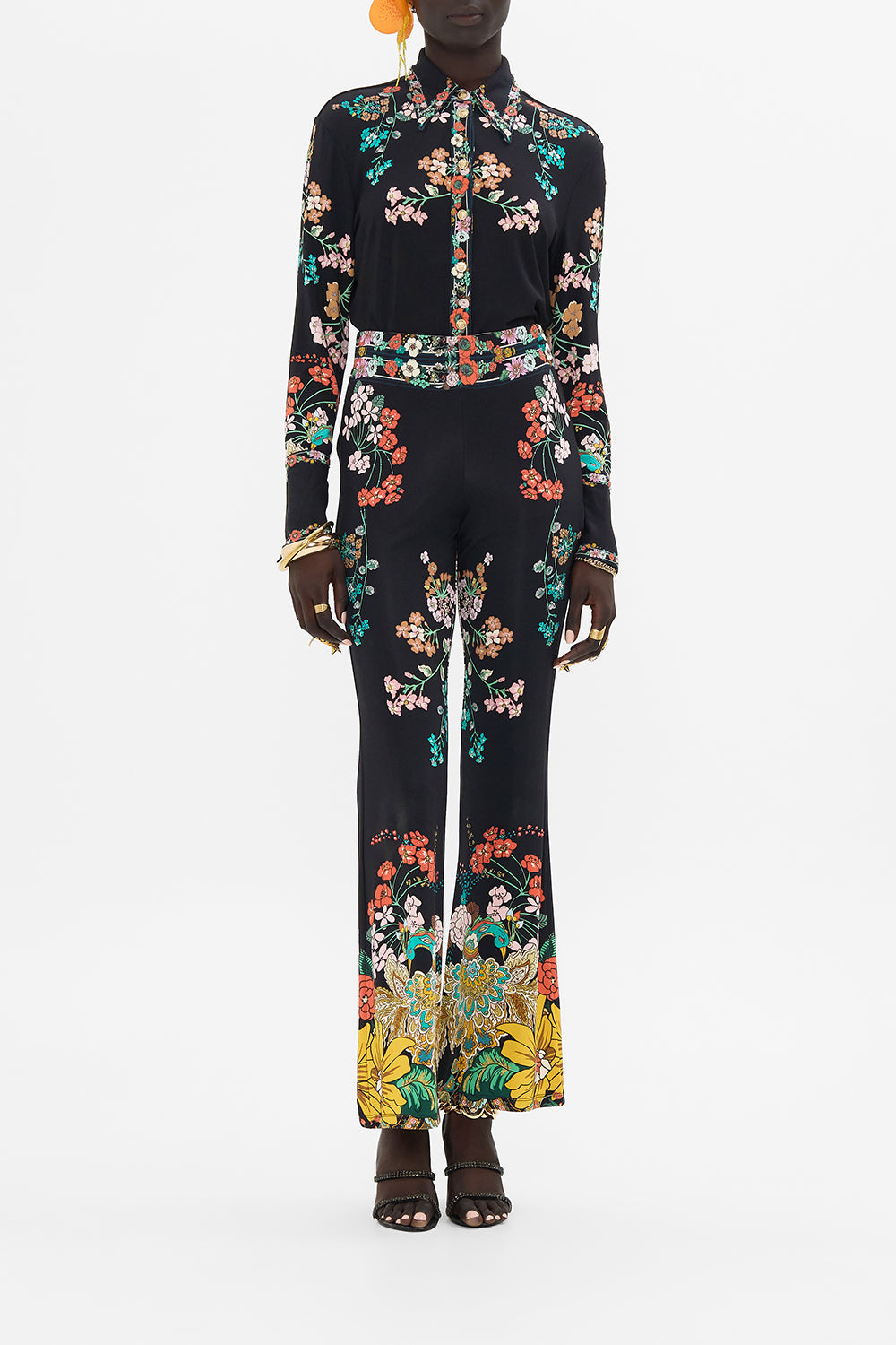 CAMILLA jersey pants in We Wore Folklore print