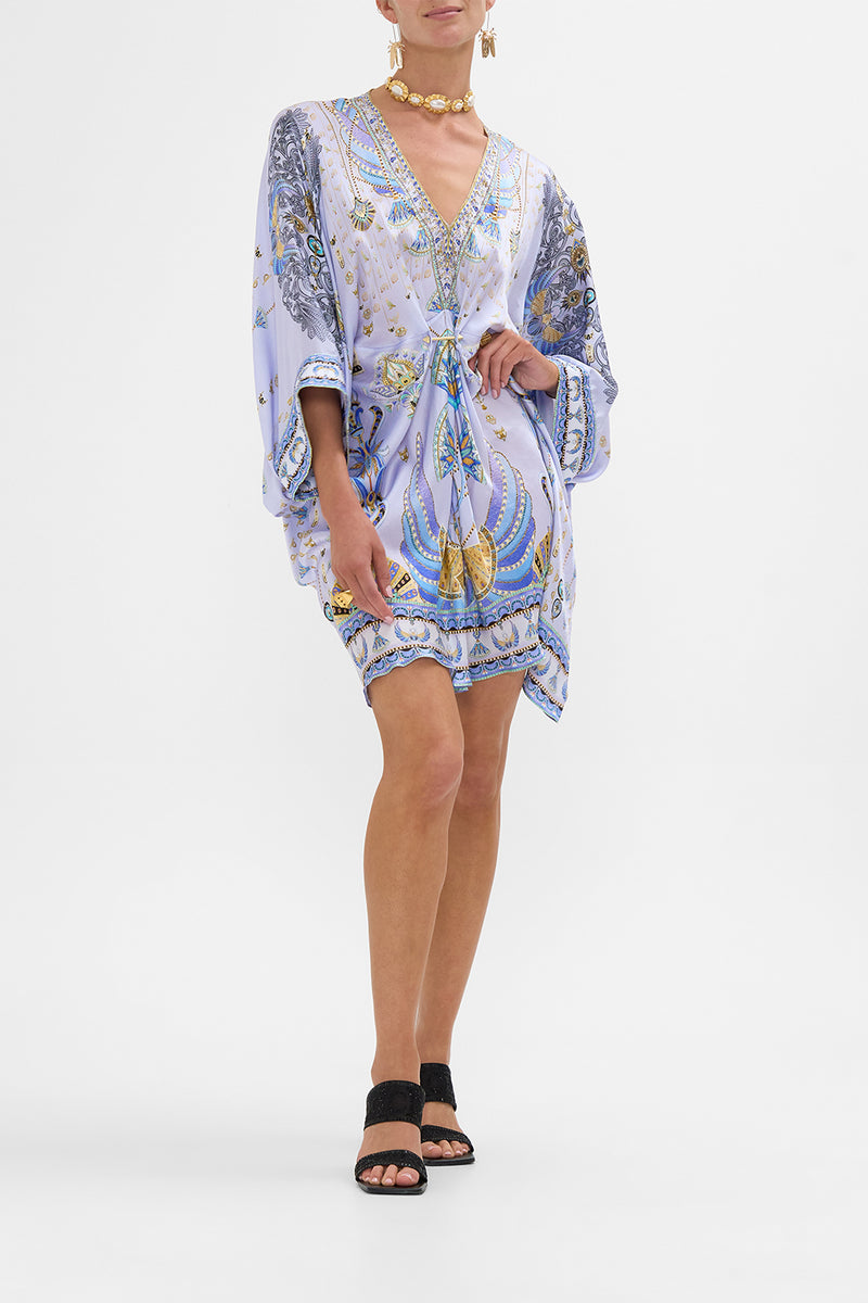 PIERCED V NECK SHORT KAFTAN VALLEY OF THE KINGS