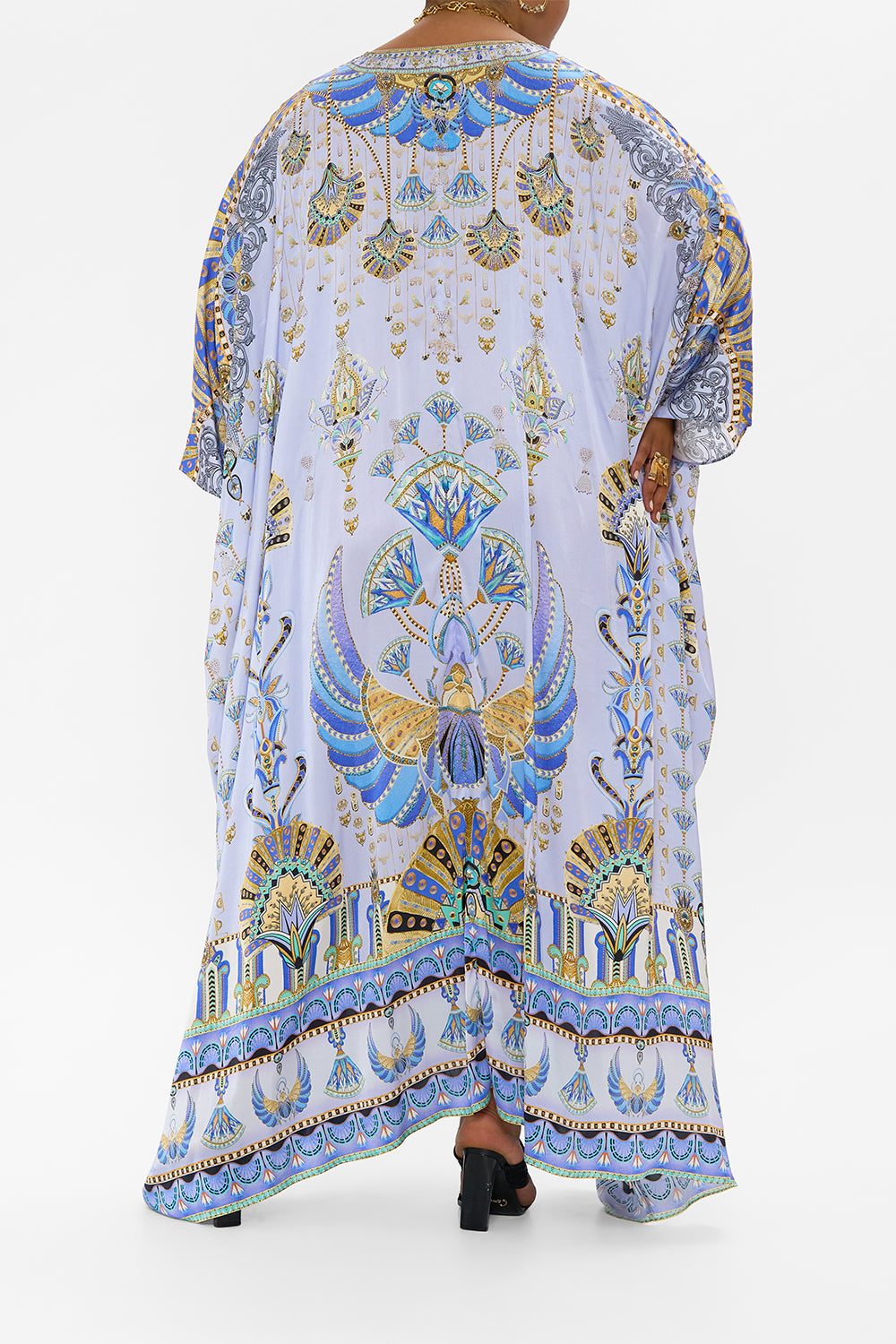 SPLIT SLEEVE KAFTAN WITH HARDWARE UNDER SCARAB SKIES