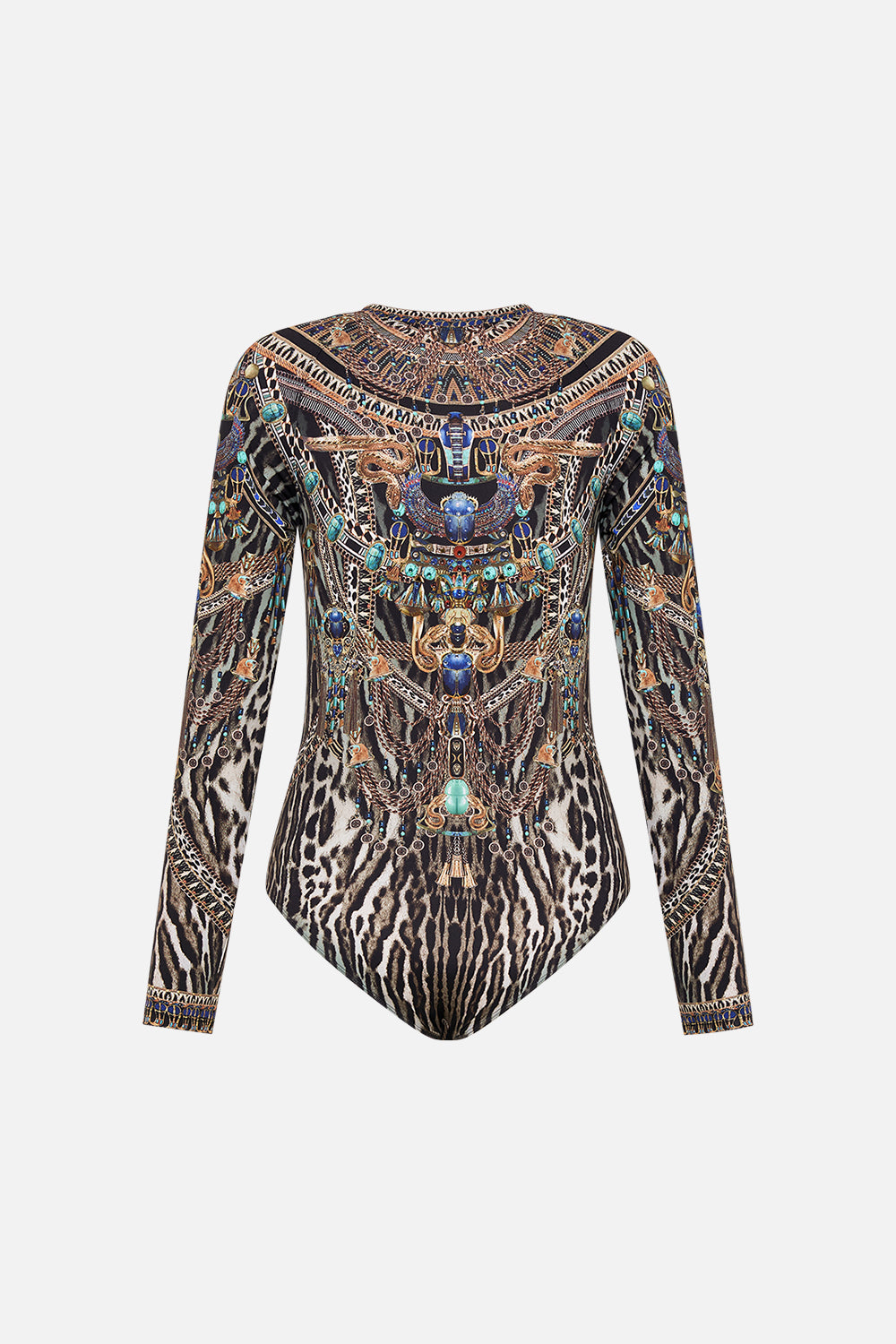 Milla By CAMILLA Zip Front Paddlesuit in Cat Worship print.