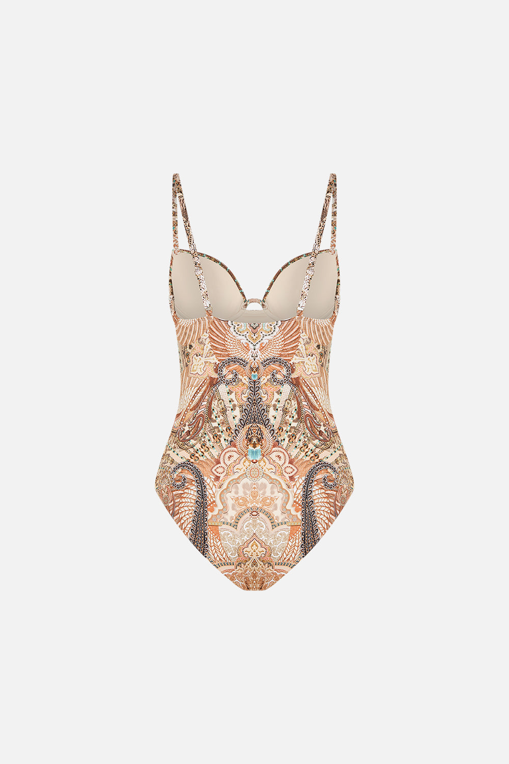 CAMILLA Continuous Wire Moulded Bra One Piece The Throne Room print