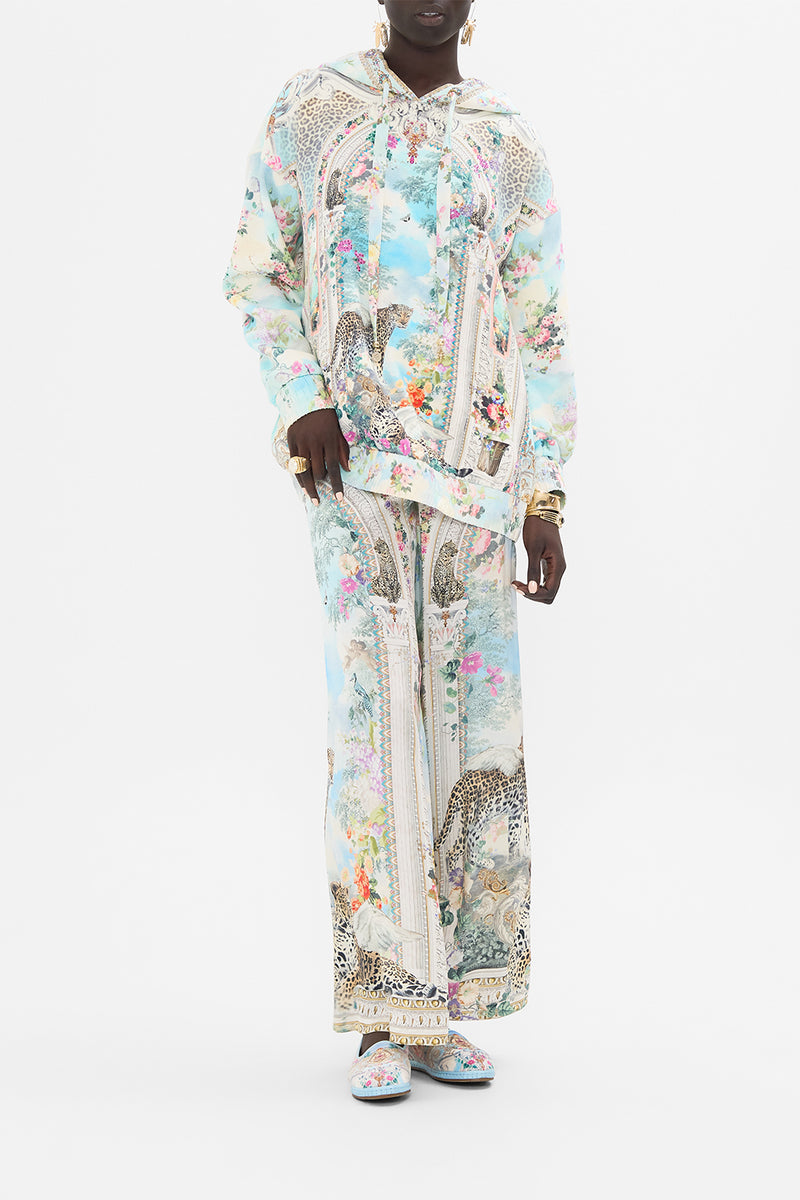 SILK BAND OVERSIZED HOODIE WITH POCKETS BAROQUE AROUND THE CLOCK