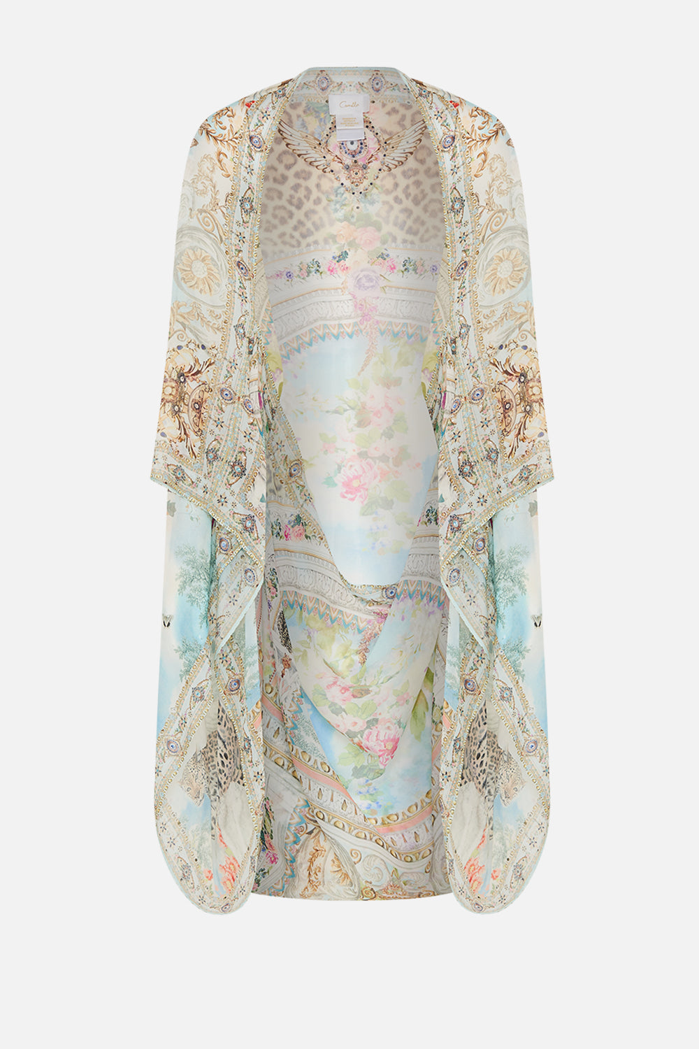 CAMILLA Floral Silk Shrug in We Always Have Alexandria Print.