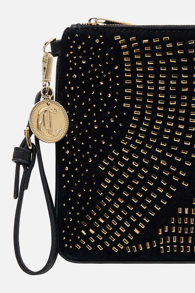 ZIP TOP CLUTCH CROSS BODY LUXE BLACK main image 0