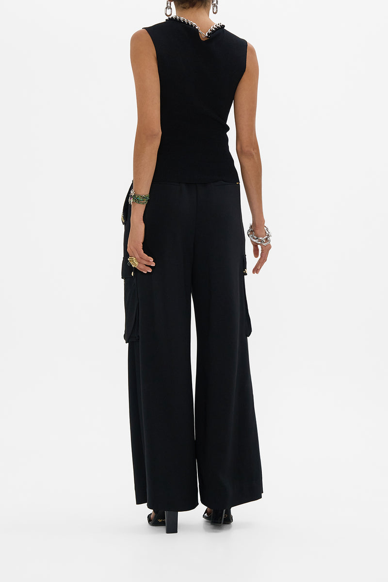 ENGINEERED CUT OUT LONG KNIT DRESS CARTOUCHE KINGDOM