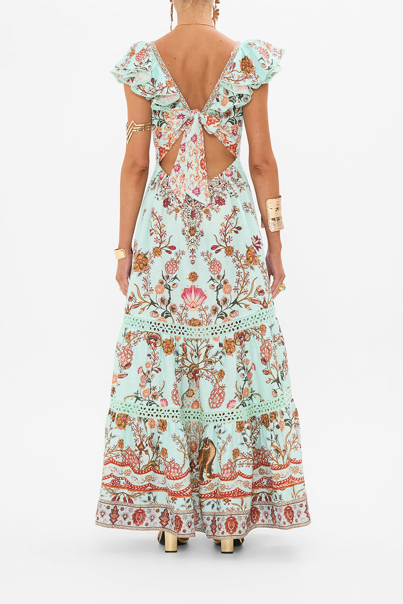 Tiered Dress With Neck Frill Flamenco Folklore - Camilla