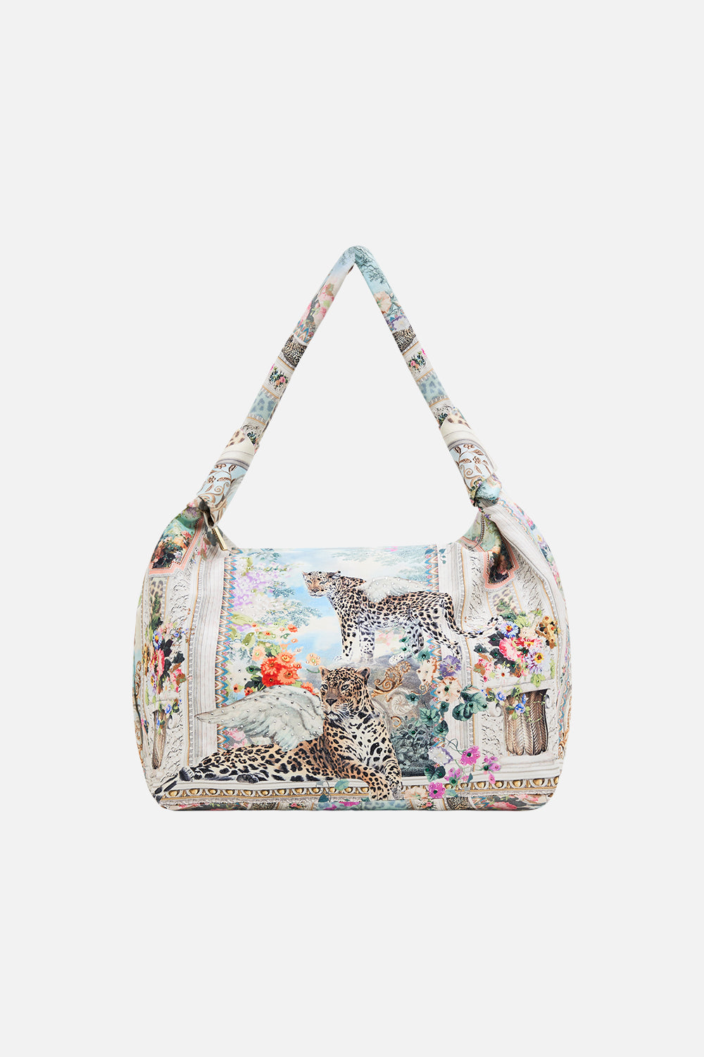 CAMILLA Floral Slouch Shoulder Bag in We Always Have Alexandria Print.