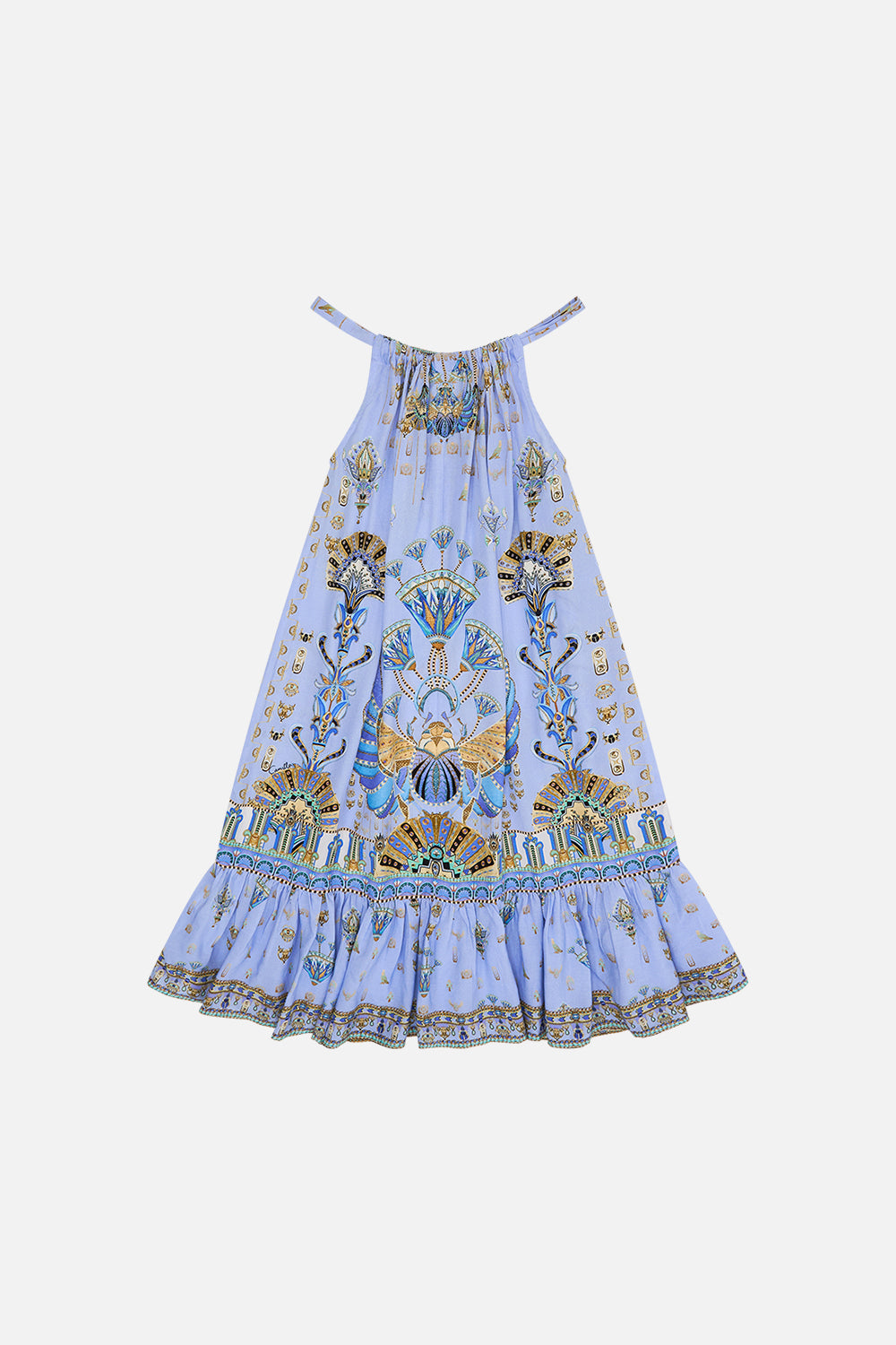 MILLA By CAMILLA Lilac Frill Hem Dress 4-10 in Under Scarab Skies print