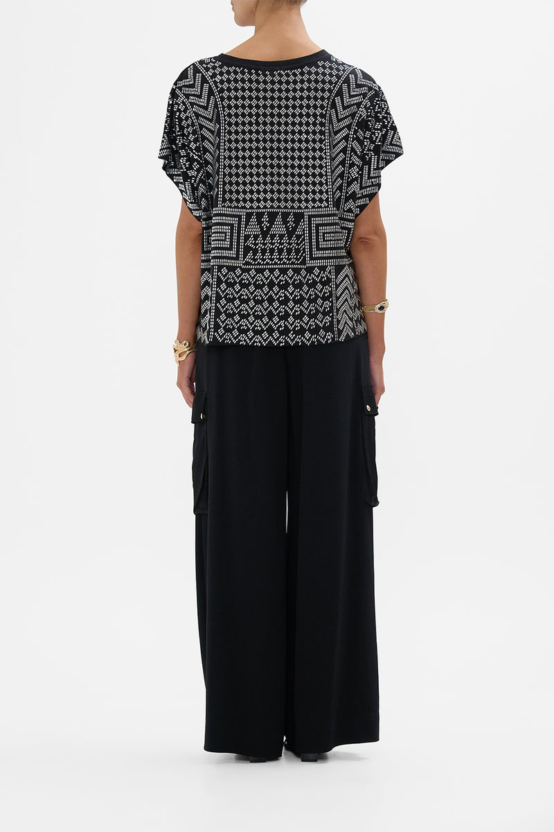 RELAXED DROPPED CROTCH PANT THEY CALLED HER NEFERTARI