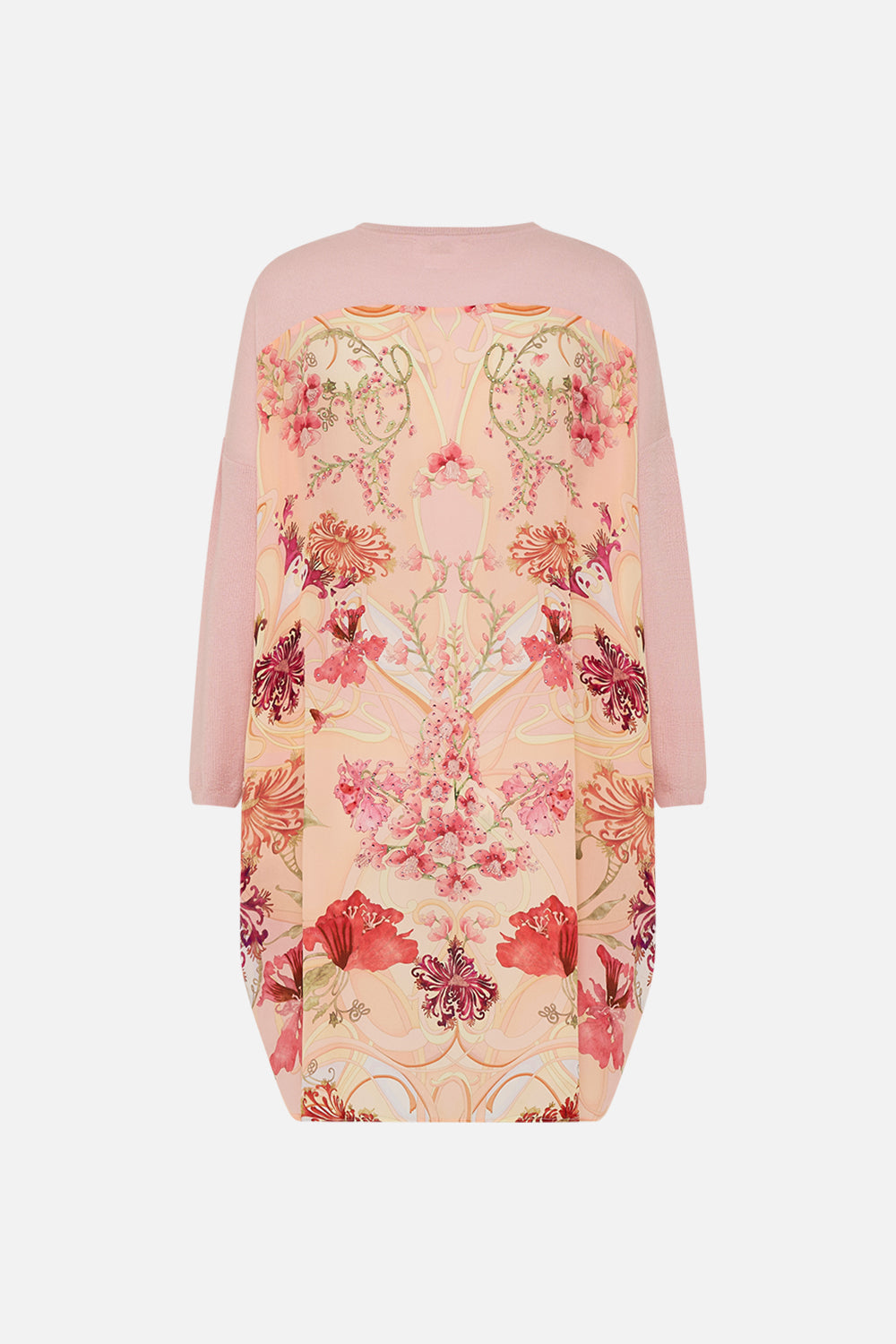 CAMILLA floral long sleeve jumper in Blossoms And Brushstrokes print.