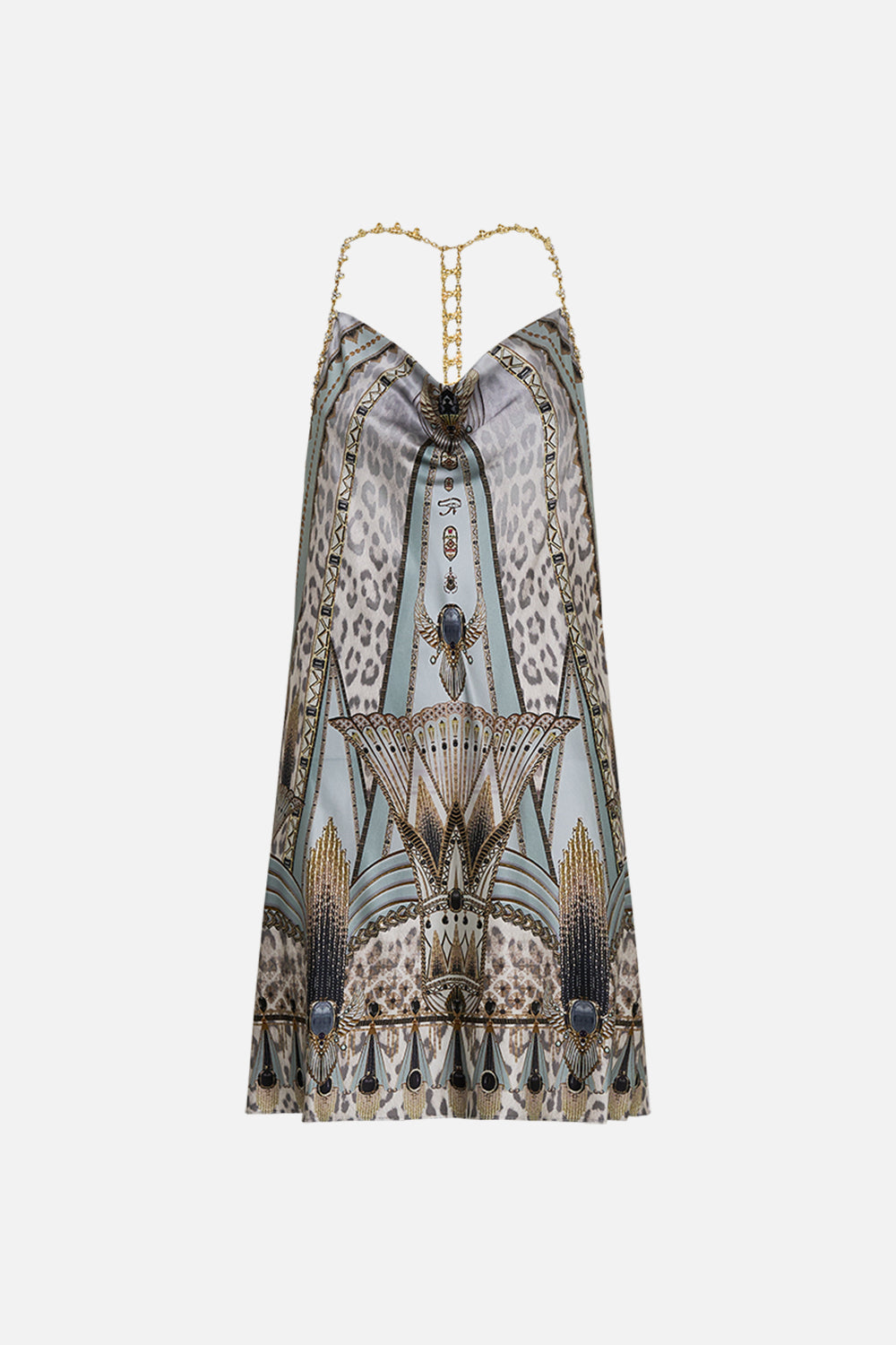 SHORT BIAS HALTER DRESS SAHARA STARLET